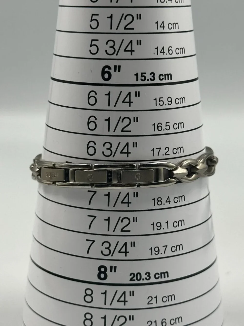 Guess Watch Women Silver Tone Small Blue Dial 19MM New Battery 7.25 Inch
